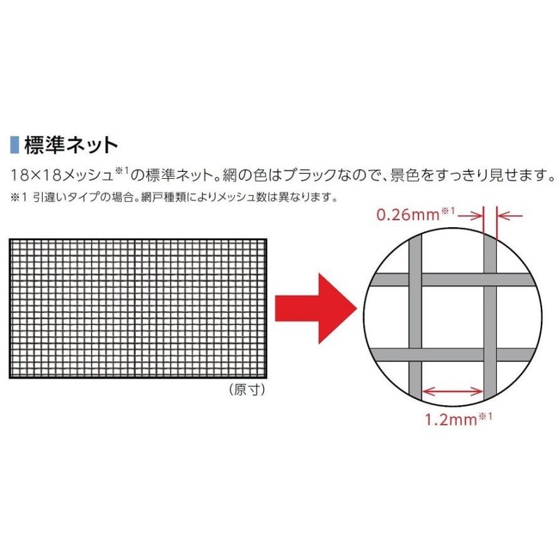 引違い網戸 中残なし サーモスL 2枚建て用 17811[17511] Aw：921mm