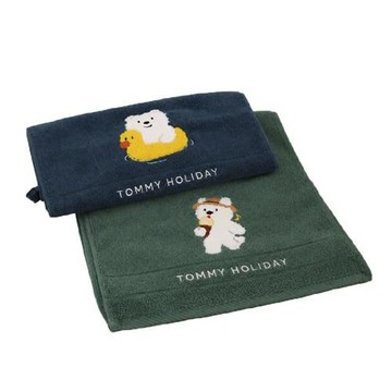 毛巾 TOMMY小犬假期精梳棉瞬吸速乾純棉毛巾x8入