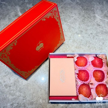 【舒果】青森紅寶石禮盒 (日本蜜富士蘋果x6顆+櫻桃x1kg/約2.8kg/禮盒)