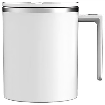 Mufasa 電動磁力攪拌杯 升級款 miban2 白色 360ml 食品級316不鏽鋼內膽 全機防水