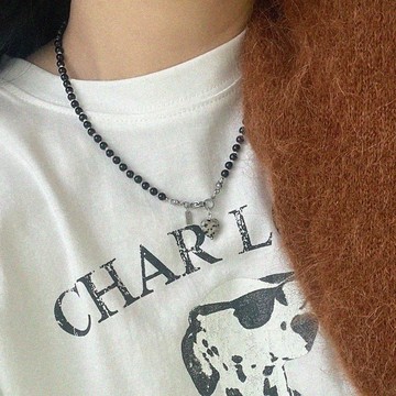 Black Heart Cookie 黑瑪瑙項鍊