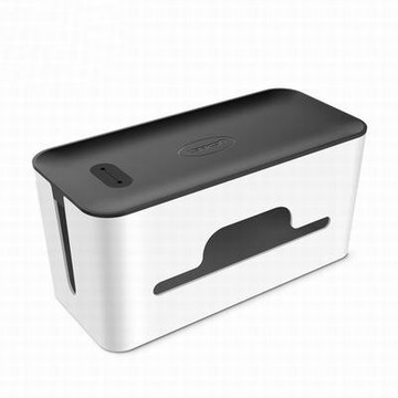 【電線排插收納理線盒-LP110-小號-27.8*12.8*13cm-1個/組】電線排插通用電線電腦線電源集線盒-586062