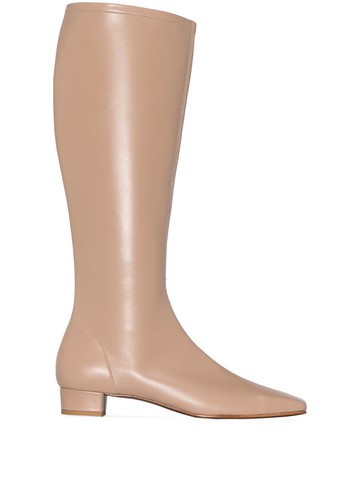 BY FAR - Edie knee-high boots - women - Leather/Leather/Leather - 40 - Neutrals