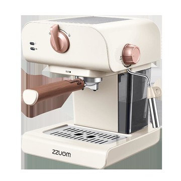 【最低價】【公司貨】左左摩咖啡機家用全半自動小白意式智能小型辦公室打奶泡一體機