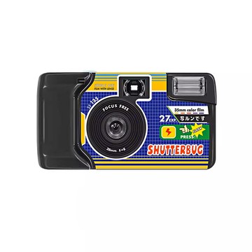 其他品牌相機 【LFANI 樂斐】HELLO SHUTTERBUG攝影家 翻玩系列彩色27張一次性閃光即可拍相機
