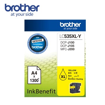 Brother LC535XL-Y 原廠黃色墨水匣