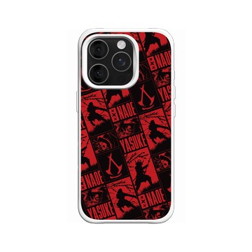 iPhone 16 Pro SolidX 白 - Assassin's Creed - Assassin's Creed® Shadows - Manga pattern