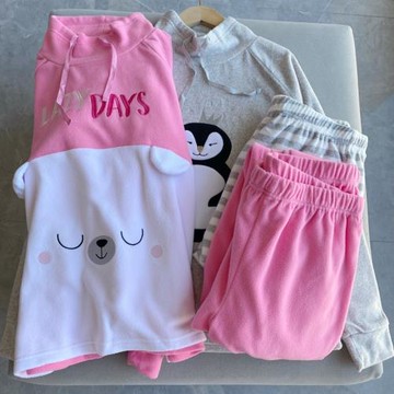 外貿單女裝秋冬新款睡衣搖粒絨半高領大碼長袖上衣長褲家居服套裝