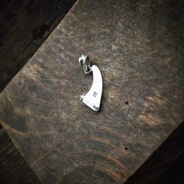 迷你衝浪板舵 925銀墜 mini Surf board Fin