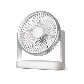 桌面小風扇臺式搖頭超靜音辦公室桌上usb可充電款家用小型強力大風力學生宿舍迷你便攜式隨身超長續航電風扇