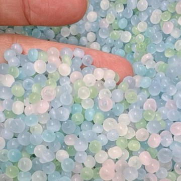 拾悦手作材料/3-5mm左右/混色混款馬卡龍色系圓扁老型貓眼珠/玻璃珠/散珠/光珠/配珠/DIY半成品/1元1克/現貨