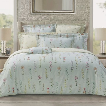 新品_東妮寢飾(雙人/加大/特大)100%天絲™萊賽爾印花被套床包組／南法清晨