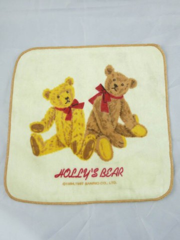 【震撼精品百貨】Holly's Bear 泰迪熊 小毛巾 熊綁紅蝴蝶結  震撼日式精品百貨
