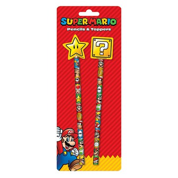 【任天堂】瑪利歐 Super Mario 2入造型鉛筆組