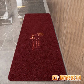 【G+居家】2片絲絨刮沙泥除塵蹭土地墊-幸運樹(蹭土墊/防滑墊/防油墊/絨毛地墊)