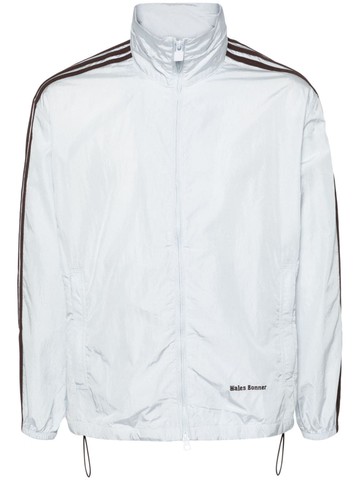 adidas - x Wales Bonner logo-print jacket - unisex - Recycled Polyester/Recycled Polyamide - M - Blue
