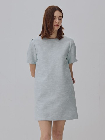 Tweed Gradient H-Line Dress