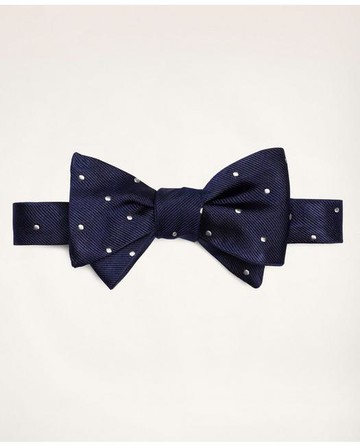 Brooks Brothers Men's Dot Bow Tie | Navy