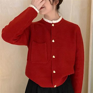 【巴黎精品】現貨+預購 法式針織外套寬鬆上衣針織衫毛衣大碼百搭休閒女裝-小香荷葉邊拼接女外套3色a1lg11