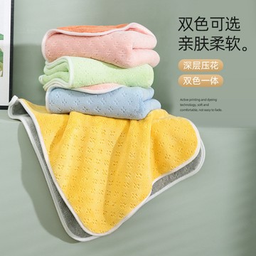 💯台灣出貨#玉顔毛巾雙麵比純棉吸水柔軟不掉毛洗臉傢用男女洗臉擦頭髮珊瑚絨