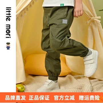 麗嬰房旗下新品牌小森林兒童休閑褲子男童工裝褲休閑百搭長褲春新