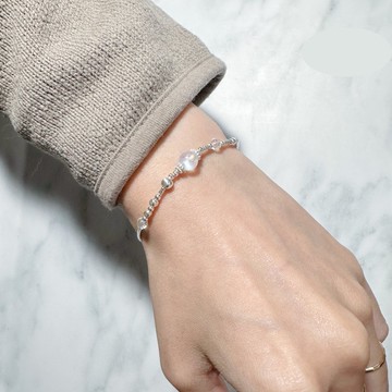 多層次風格-城裡月光-純銀系手鍊