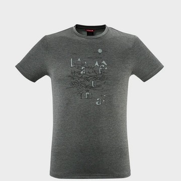 【Lafuma】 SHIFT TEE 短袖排汗衣 灰 短袖上衣 男 深灰色-LFV122696099