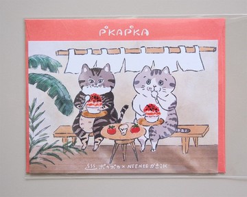 【 POKAPOKA X NEENEE 】刨冰明信片_番茄蜜餞