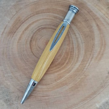 橡木 花梨木 古銅 古銀 原子筆 人體工學三角握位 附筆盒 筆芯