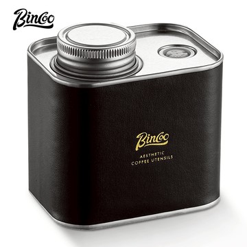 BINCOO 咖啡豆密封罐 保存咖啡粉單向排氣閥真空馬口鐵咖啡罐 收納罐 100G