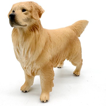 🌈仿真動物玩具狗狗模型中號金毛犬兒童啟蒙教具家居車載擺件