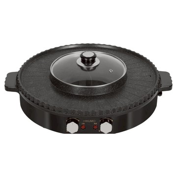 HIKUMO 日云家電 韓式鴛鴦火烤兩用鍋 HKM-PG1405CH  1個  40cm