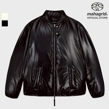 [MAHAGRID] 光面短款羽絨服_中性_韓式GLOSSY SHORT DOWN PUFFER
