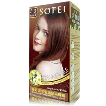 舒妃洋甘菊護髮染髮霜-三劑#5.3 洋甘金銅