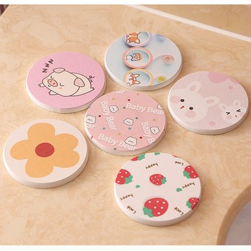 隔日到貨🔥杯墊 硅藻泥杯墊 吸水圓形硅藻泥吸水墊 硅藻土 吸水杯墊 辦公室杯墊 硅藻墊 矽藻墊 珪藻土 杯墊 書桌杯墊