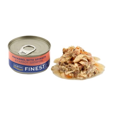 海洋之星FISH4DOGS 鮮魚蔬菜犬罐 鯖魚-菠菜&胡蘿蔔 85g