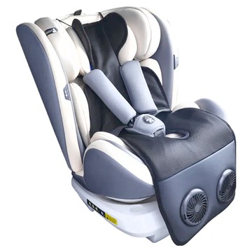 AFAMIC 艾法 旋風酷涼冰絲汽車通用通風坐墊 手推車涼墊 安全座椅涼墊 餐椅 嬰兒車涼墊 靠墊 涼席  黑色  1組