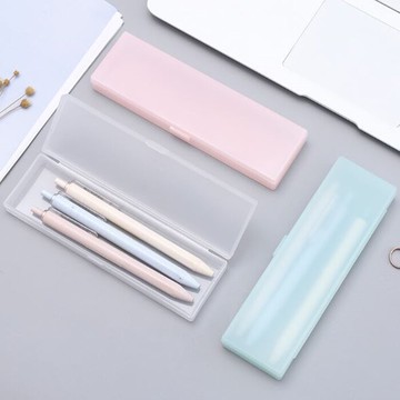 [Hare.D] 小號 韓版文具鉛筆盒 半透明純色鉛筆盒 磨砂收納盒 果凍色系 文具鉛筆盒 無印風 極簡風 小禮物