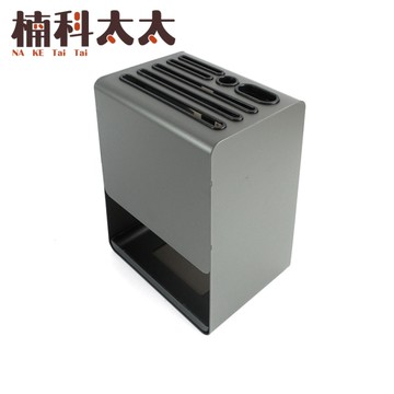 刀架收納 輕奢灰 刀具瀝水 刀子收納 廚房刀具 免打孔 收納架 壁掛刀架 廚房收納架 瀝水架 KH4SS