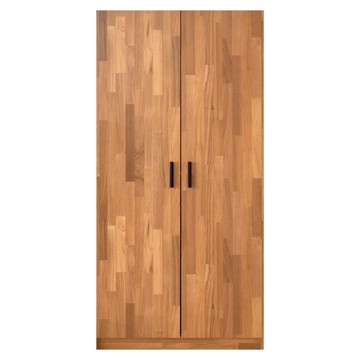 《HOPMA》工業風靜音緩關二門高鞋櫃 台灣製造 鞋架 玄關櫃 收納櫃 拉門鞋櫃 透氣孔-拼版柚木