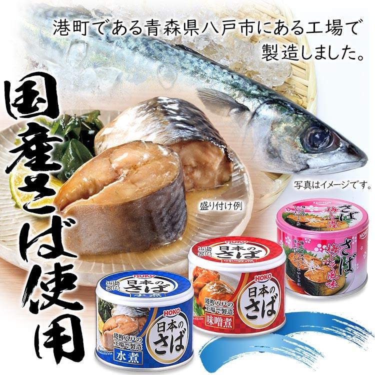 サバ缶 国産 190g 48缶 鯖缶 水煮 安い さば 缶詰 国産 水煮 みそ煮 味噌煮 非常食 魚介 魚 日本のさば