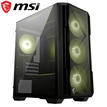 【MSI 微星】MAG Forge 120R AIRFLOW 玻璃透側機殼 (ATX/內建風扇前3後1/網孔面板/顯卡300mm/塔散160mm)