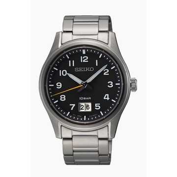 SEIKO 精工 CS系列 藍寶石大日期手錶 黑面-男錶(SUR569P1)39.5mm SK008