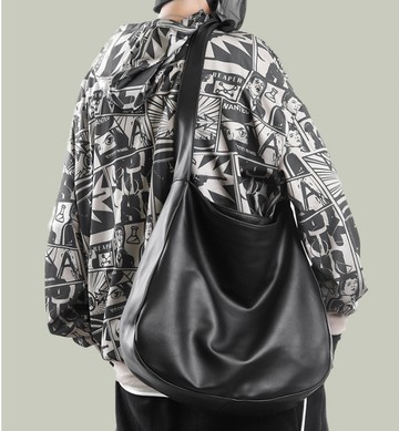 FINDSENSE X 男士新款大容量包男士秋冬潮流斜挎包時尚磨砂單肩包