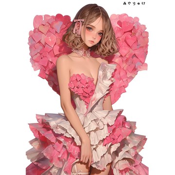 【12月新款6】07-111-0060 人物貼紙 性感情人節女孩