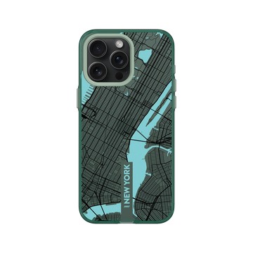 iPhone 15 Pro Max Clear 憂墨綠 - JOCR - New York (Black Logo)