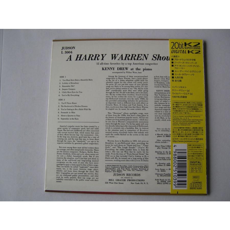 Kenny Drew   A Harry Warren Showcase    CD