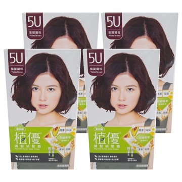 美吾髮植優 護髮染髮霜  5U紫羅蘭棕  4盒