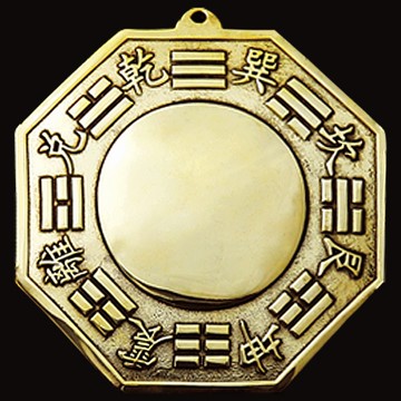 【吉祥開運坊】八卦系列【壁刀 路沖 巷沖剋星 銅製八卦凸鏡 中(11cm) 厚銅版】開光 擇日