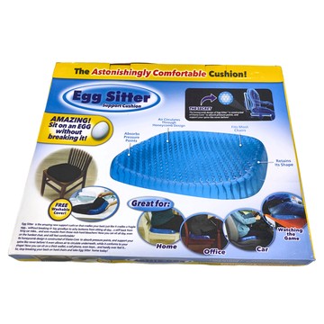 Egg Sitter 美臀冰涼坐墊 蜂巢設計 透氣減壓  42cm x 36cm x 3.5cm  綠色